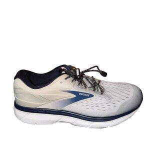 Brooks DYAD Men’s White & Navy Running Shoe size 11 4E